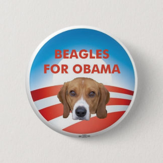 Beagles for Obama 6 Cm Round Badge