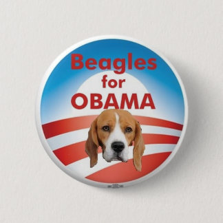 Beagles for Obama 6 Cm Round Badge