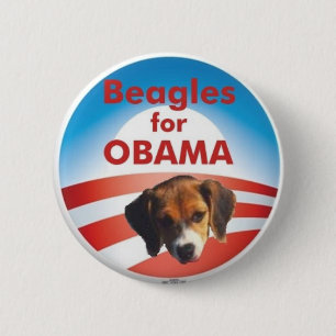 Beagles for Obama 6 Cm Round Badge