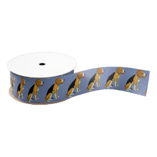 Beagles Grosgrain Ribbon