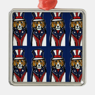 BEAGLES METAL TREE DECORATION