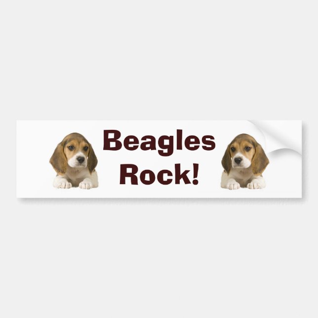 Beagles Rock Bumper Sticker (Front)