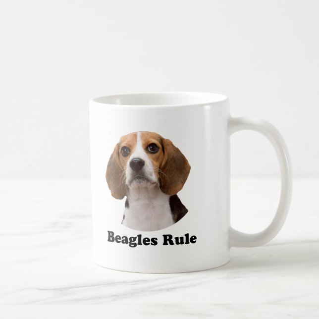 Beagles Rule Coffee Mug (Right)