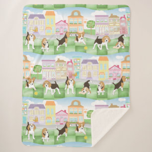 Beagles Sherpa Blanket