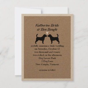 Beagles Wedding Invitation
