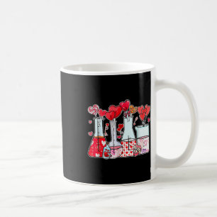Beaker Test Tube Heart Laboratory Valentines Scien Coffee Mug
