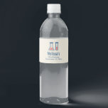 Beaker & Test Tube Science Themed Birthday Water Bottle Label<br><div class="desc">Event water bottle labels with a cute drawing of a test tube and beaker. Perfect for science types.</div>