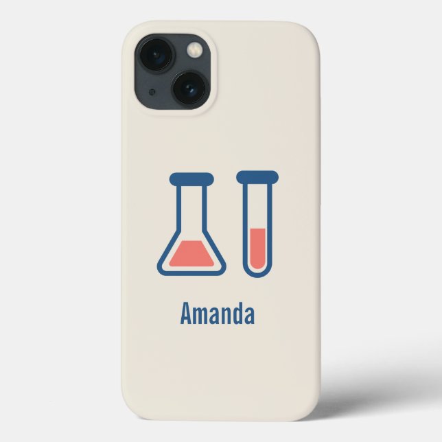 Beaker & Test Tube Science Themed Case-Mate iPhone Case (Back)