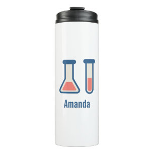 Beaker & Test Tube Science Themed Thermal Tumbler