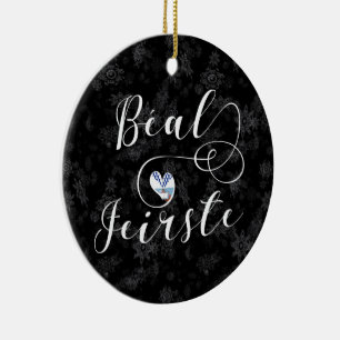 Béal Feirste Flag Heart, Belfast Ceramic Ornament