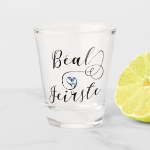 Béal Feirste Flag Heart, Belfast Shot Glass