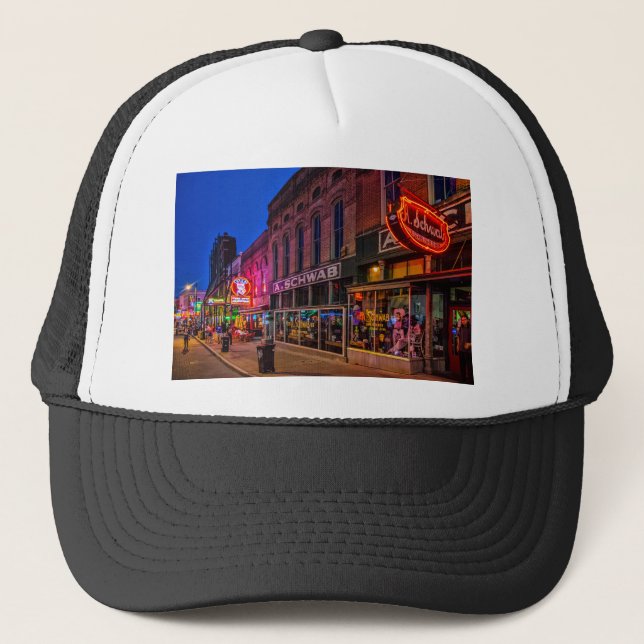 Beale Street in Memphis Trucker Hat (Front)