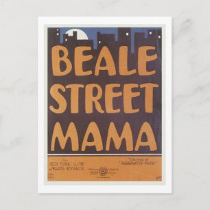 Beale Street Mama Vintage Songbook Cover Postcard