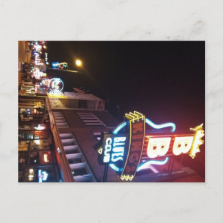 Beale Street (Memphis, Tennessee) Holiday Postcard