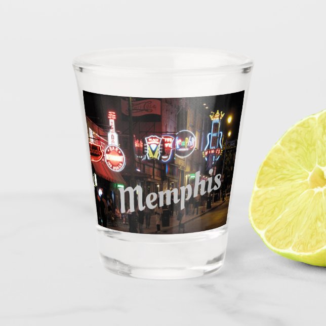 Beale Street, Memphis, Tennessee Shot Glass (Front)