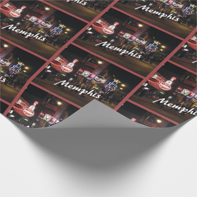 Beale Street, Memphis, Tennessee Wrapping Paper (Corner)