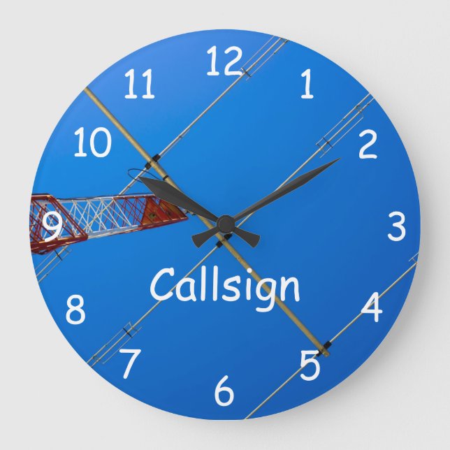 Beam Antenna and Callsign Large Clock (Front)