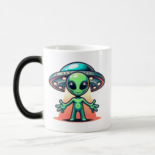 Beam Me Up   Alien and UFO  Magic Mug