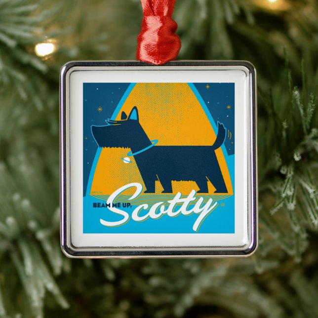 Beam Me Up Scotty Metal Ornament (Tree)