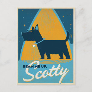 Beam Me Up Scotty Postcard