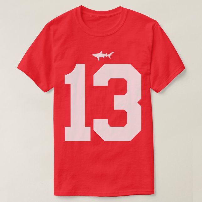 Beamen Miami Sharks Jersey FrontBack Print T-Shirt (Design Front)