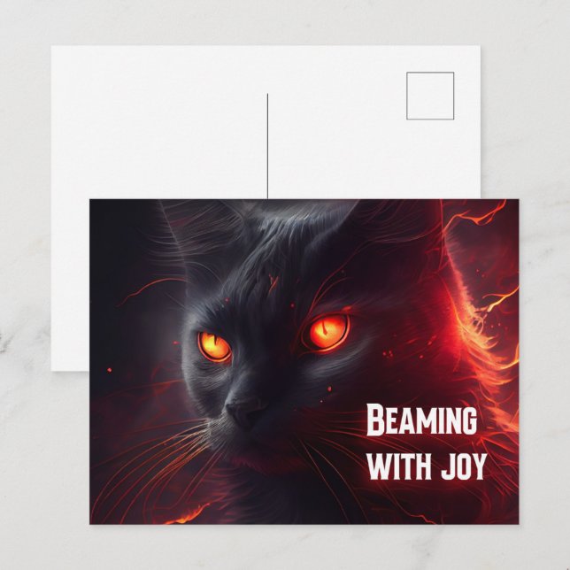 Beaming with joy postcard (Front/Back)