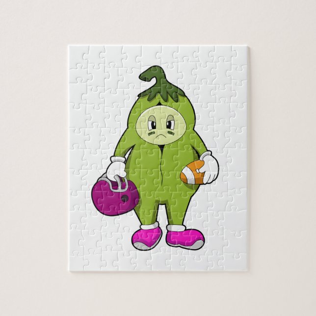 Bean at Football Sports Jigsaw Puzzle (Vertical)