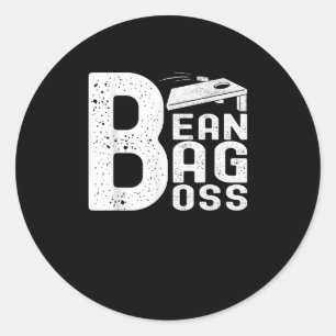 Bean Bag Boss Cornhole Classic Round Sticker