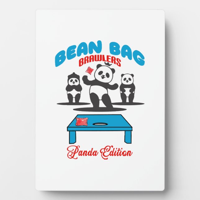 Bean Bag Brawlers - Panda Plaque (Front)