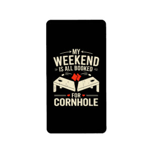 Bean Bag Toss Game Player Long Sleeve Label