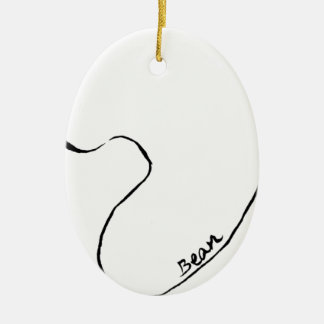 Bean Ceramic Tree Decoration