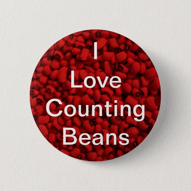 Bean Counter 6 Cm Round Badge (Front)