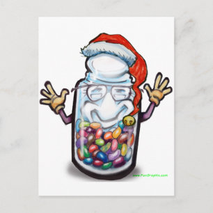 Bean Counters Christmas Holiday Postcard