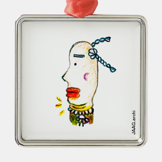 Bean-Eyed Braided Taoist Ornament (Front)