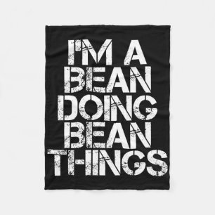 Bean Funny Surname Family Tree Birthday Reunion Gi Fleece Blanket