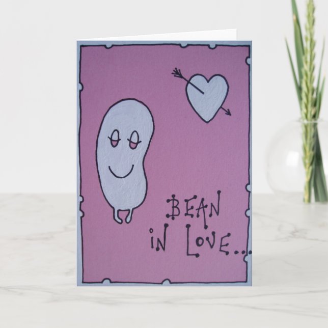 bean in love card (Front)