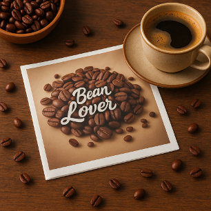 Bean Lover Coffee Beans Napkin