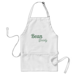 Bean Society Green Script Coffee Apron