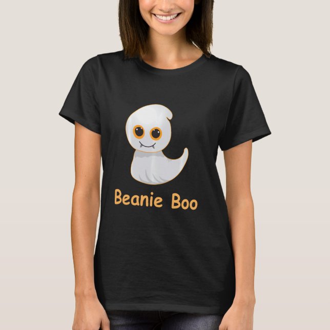 Beanie Boo Funny Halloween Ghost Doll For Boo Girl T-Shirt (Front)