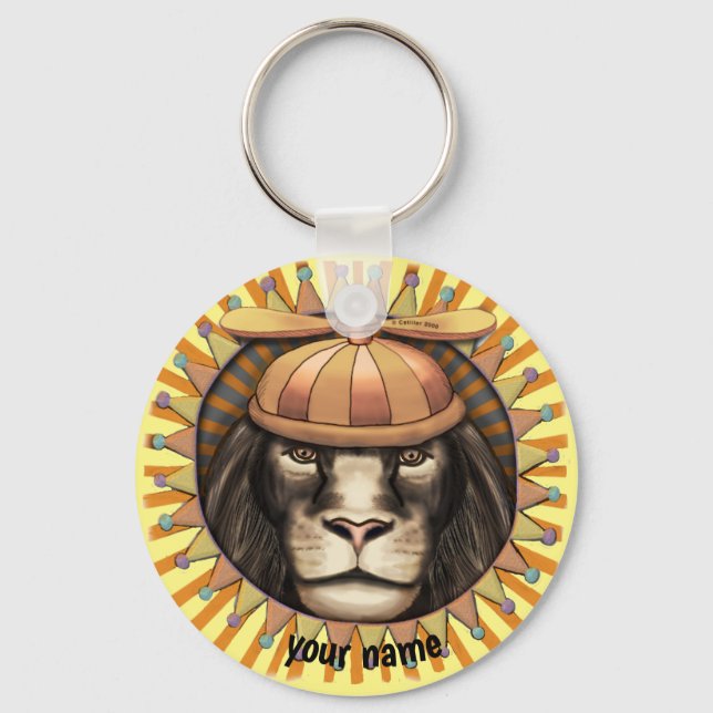 Beanie Lion Key Ring (Front)