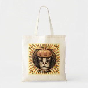 Beanie Lion  Tote Bag