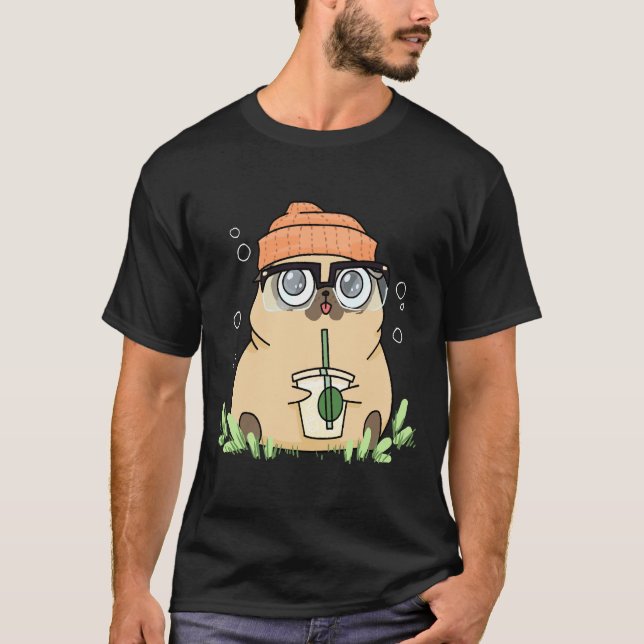 Beanie Pug 476 T-Shirt (Front)
