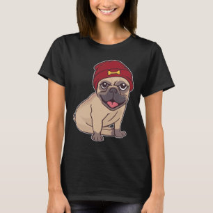 Beanie Pug Classic T-Shirt 459