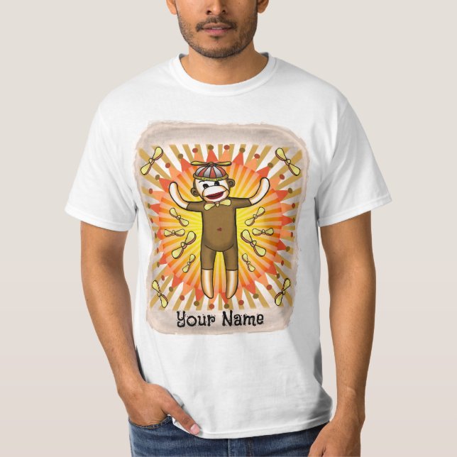 Beanie Sock Monkey  t-Shirt (Front)