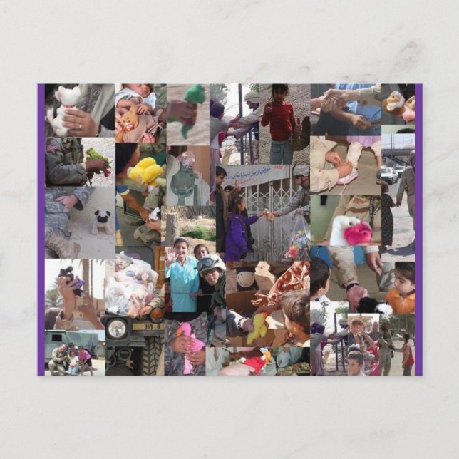 Beanies For Our Troops Postcard (Front)