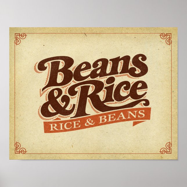 Beans and Rice (Rice and Beans) Poster (Front)
