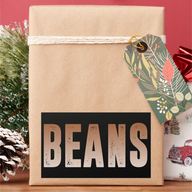 Beans, Beans lover Rectangular Sticker (Holiday)