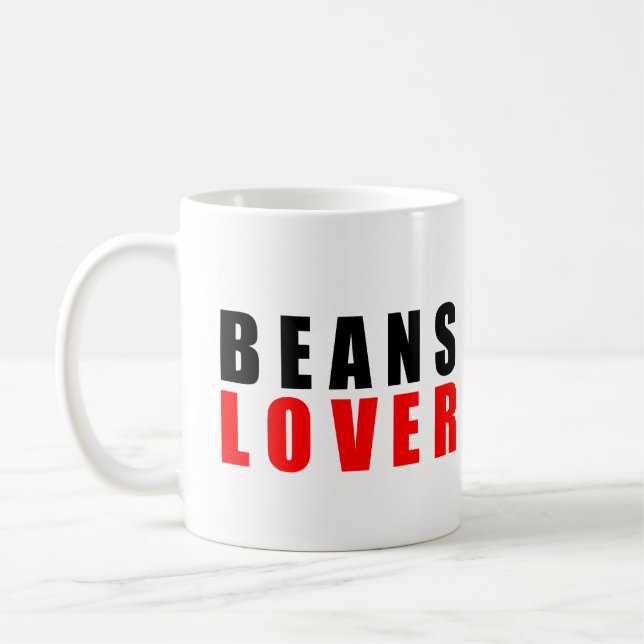 Beans lover, I love beans Coffee Mug (Left)