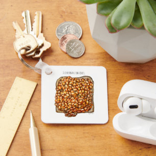 Beans on Toast Key Ring
