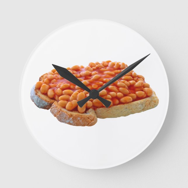 Beans on toast round clock (Front)